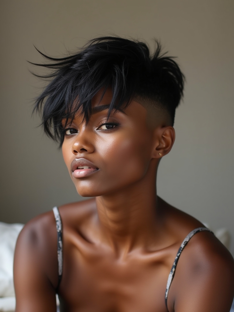 Short Pixie Haircuts Black Women: The Pixie With Lowlights