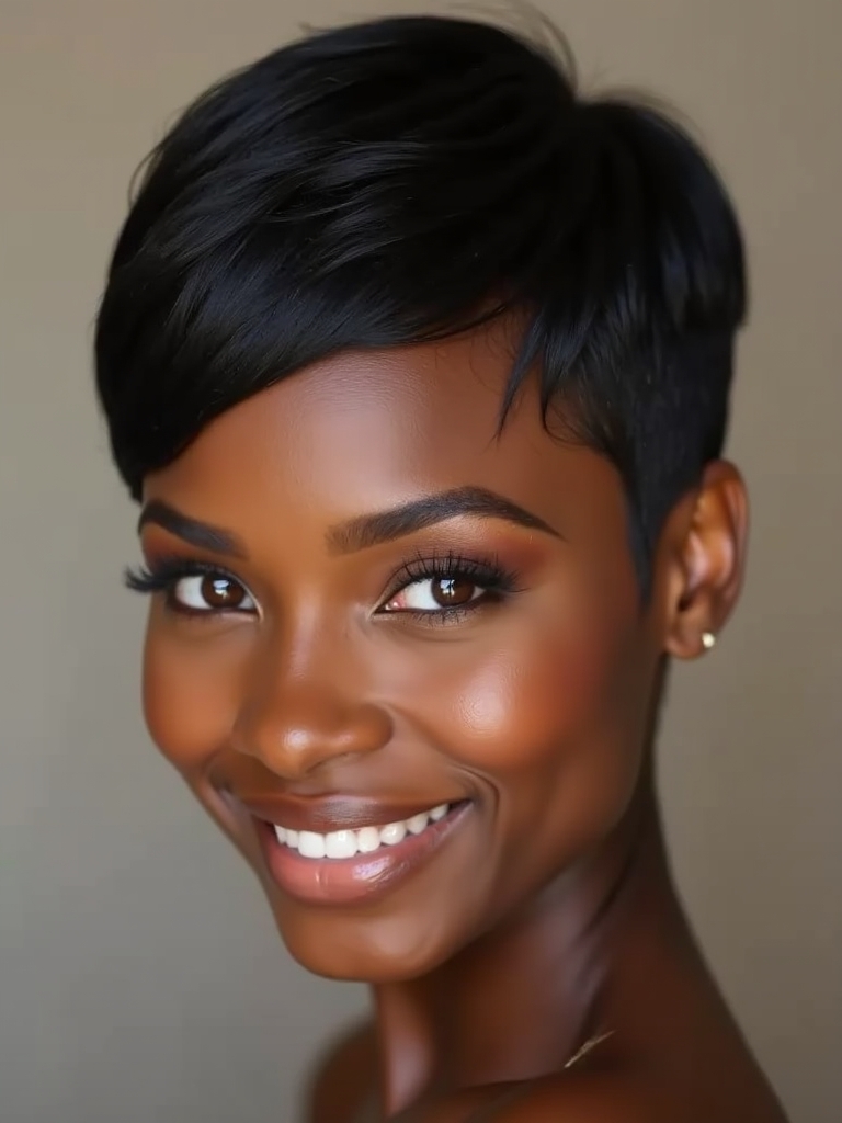 Short Pixie Haircuts Black Women: The Pixie With Highlights