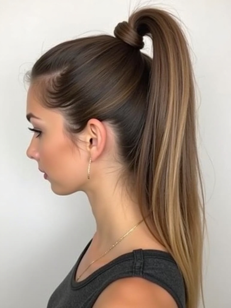 Cute Easy Hairstyles: Ponytail With Baby Hair