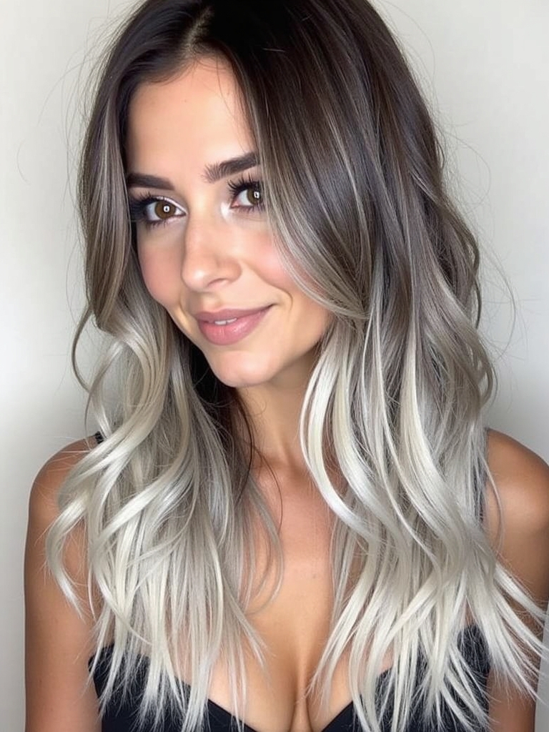 Hair Color Ideas For Brunettes: Mocha Money Piece