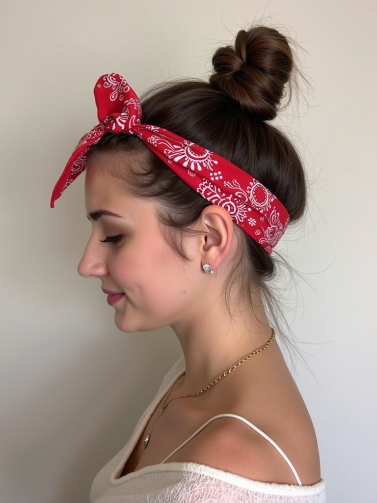 Cute Easy Hairstyles: Middle Part With Cute Pins