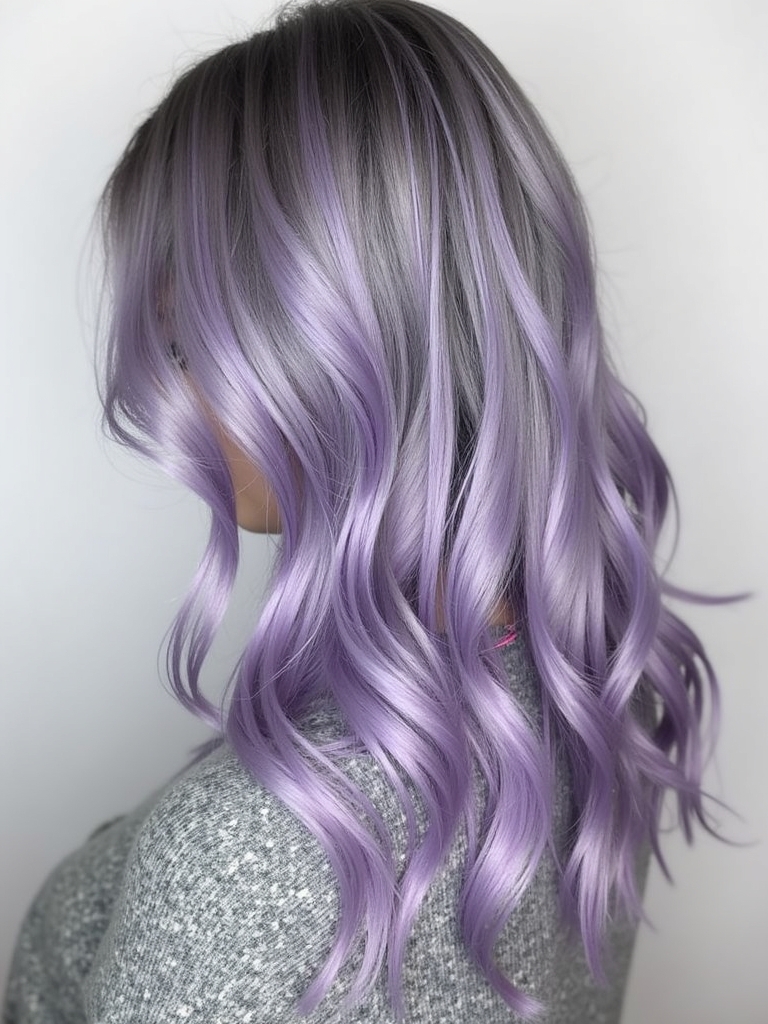 Winter Hair Color Ideas: Blue Black