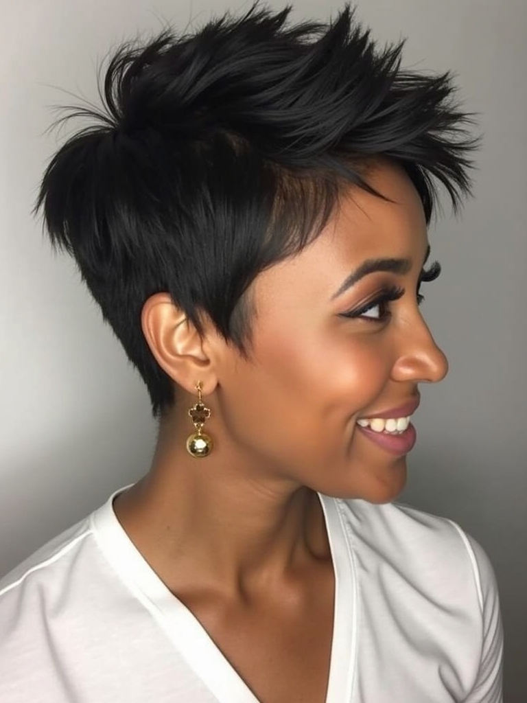 51 Stunning Short Haircuts for Black Women: The Mohawk