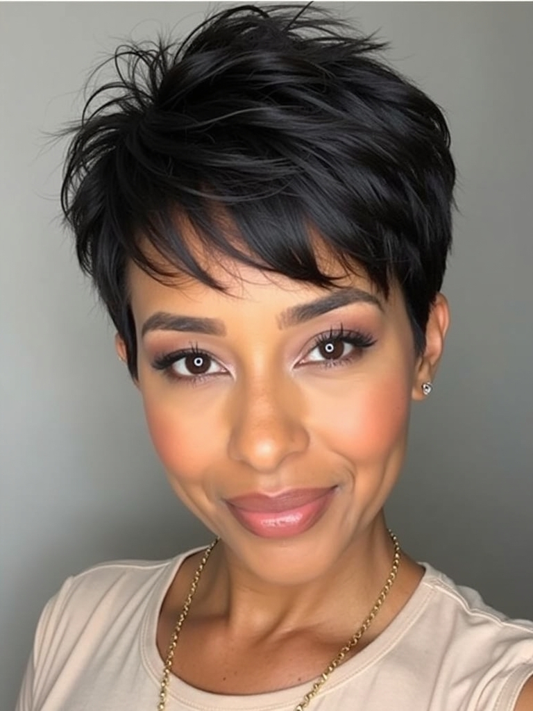 51 Stunning Short Haircuts for Black Women: Box Braids Bob