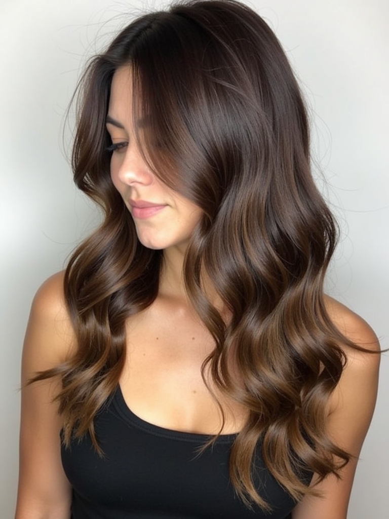 Chocolate Honey Brown Balayage