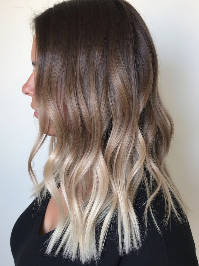 Cool Tone Brown Hair with Layered Tones