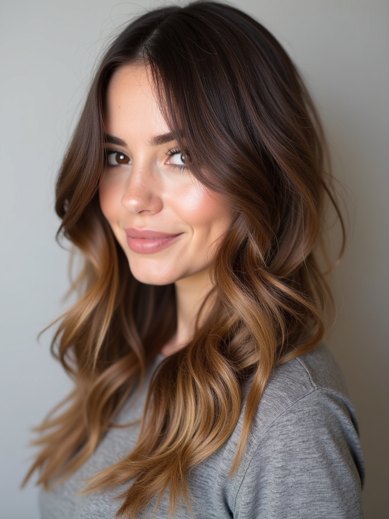 Cool Tone Brown Hair with Subtle Babylights