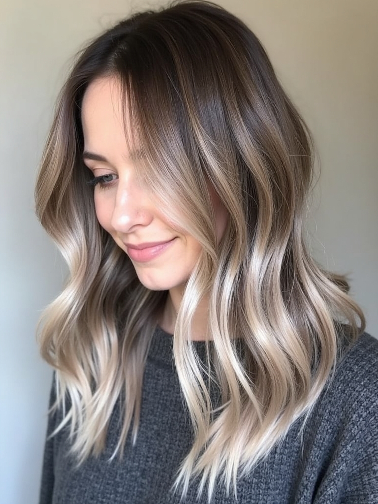 Cool Tone Brown Hair Ombre