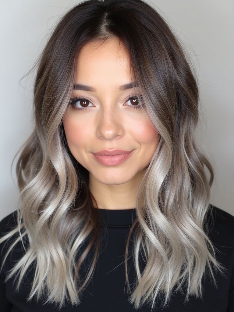 Smoky Cool Tone Brown Hair