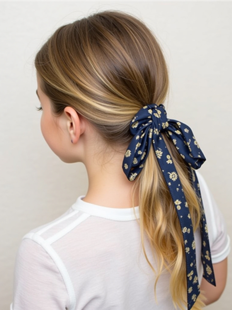 Easy Hairstyles For School: Bandana Headband