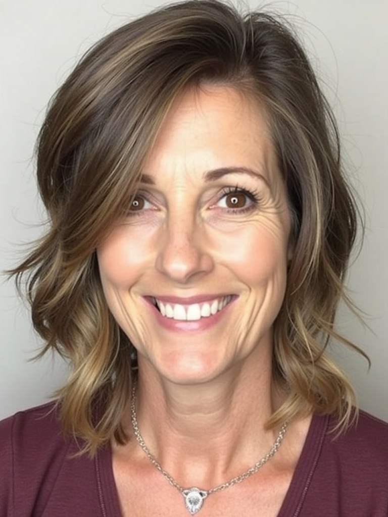 Hairstyles For Thin Fine Hair Over 60: The Side Part