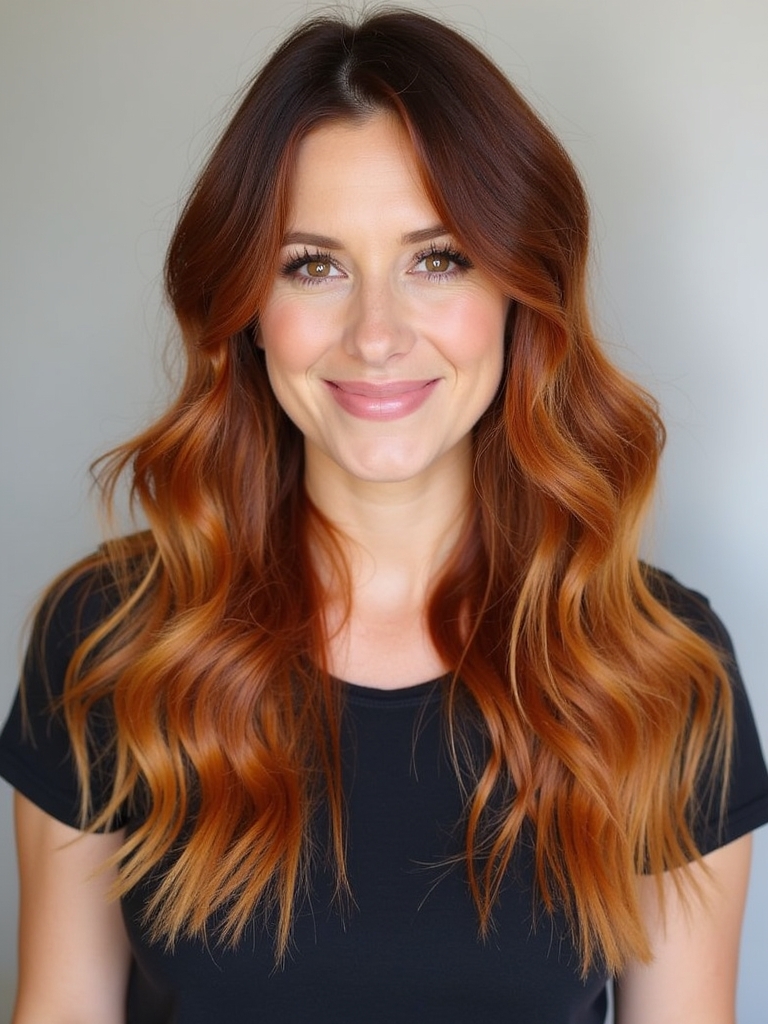 Honey Brown Balayage for Fine Hair