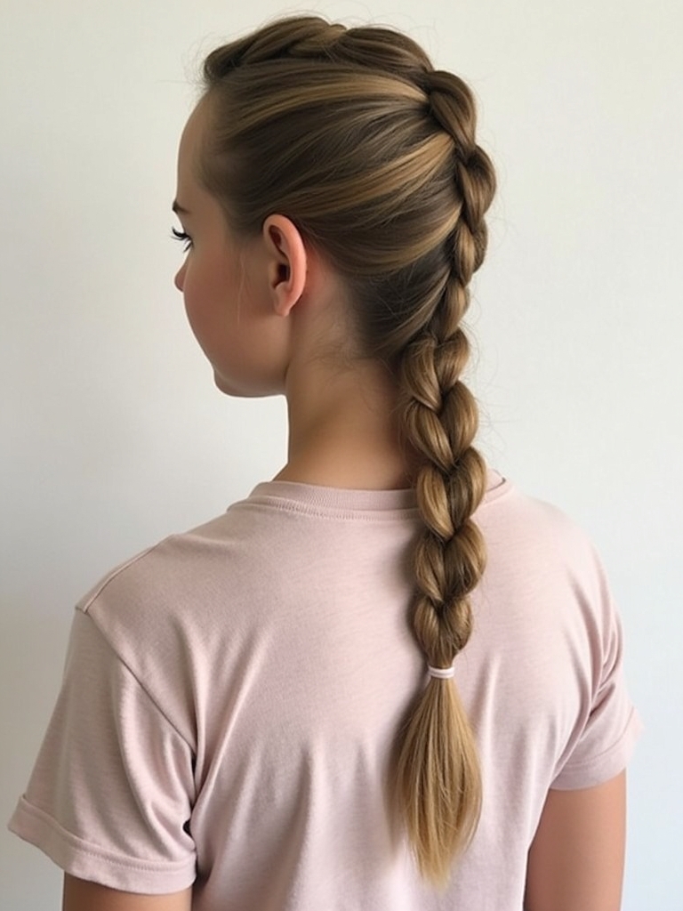 Hairstyles For School: Twisted Crown Braid