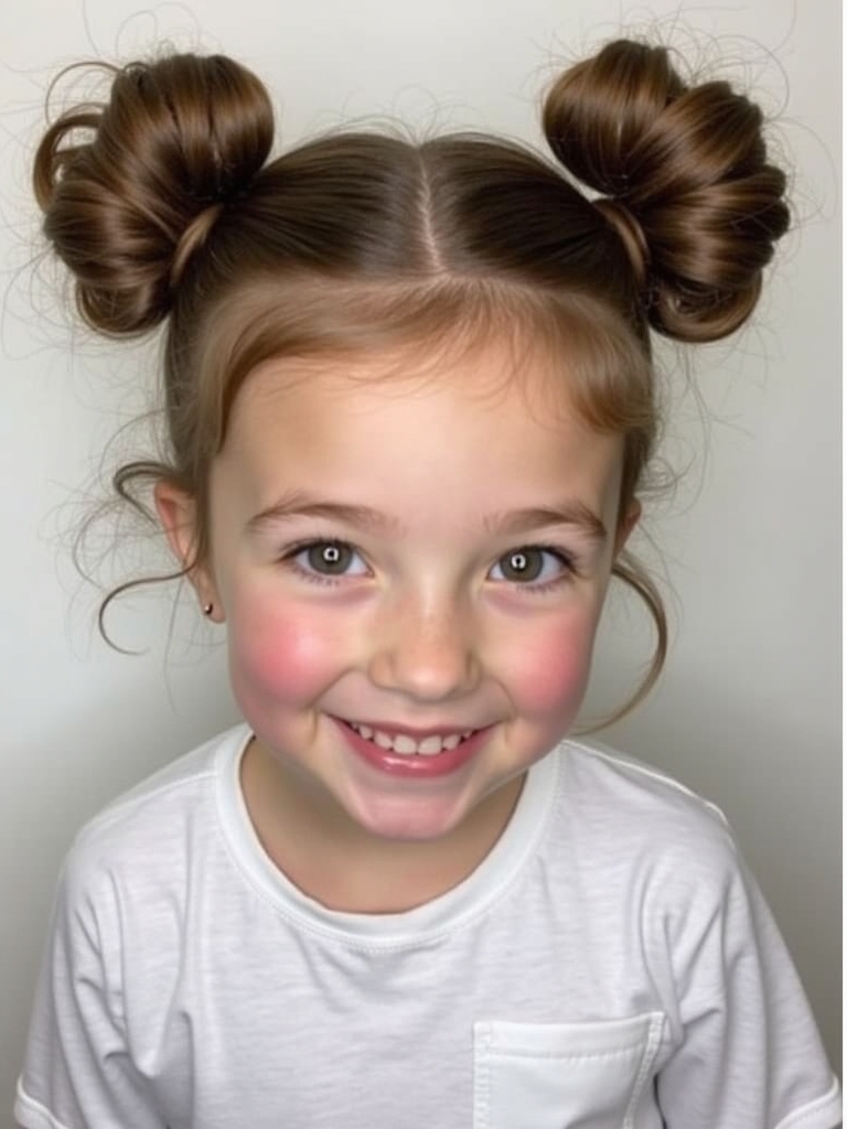 Hairstyles For School: Space Buns