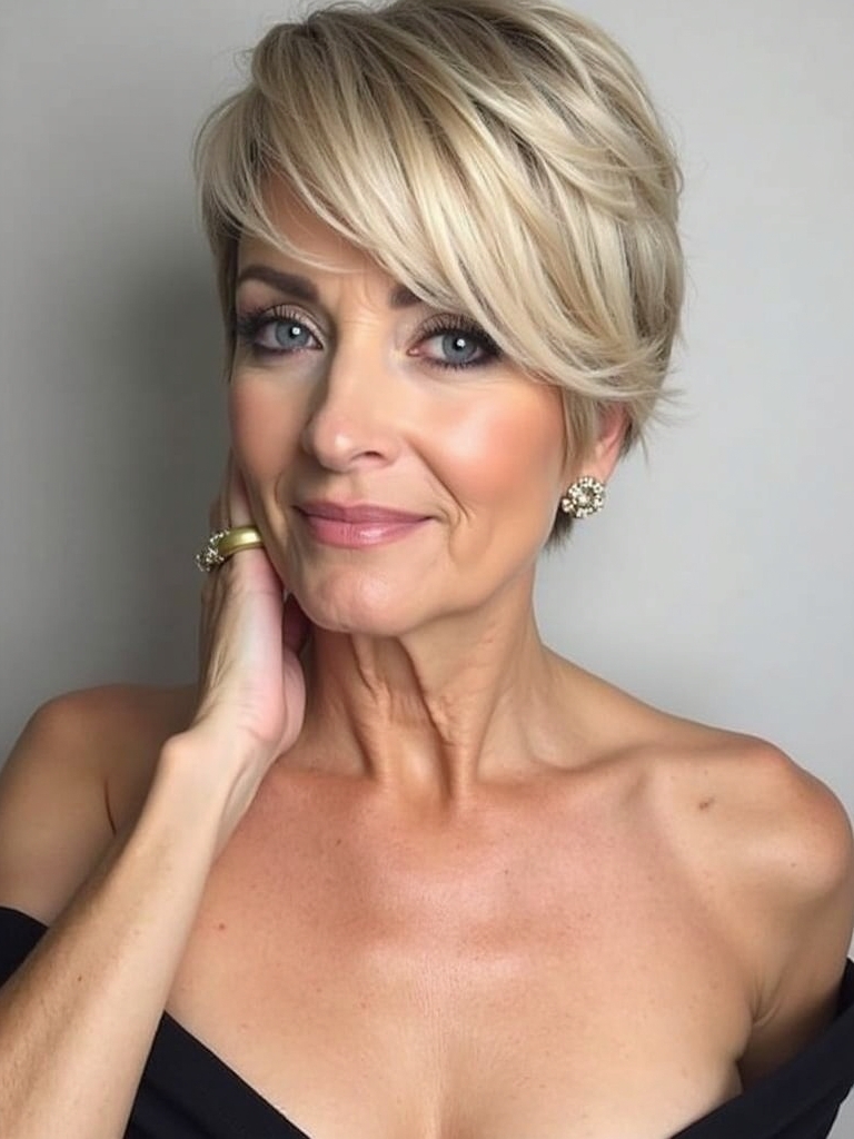 Hairstyles For Thin Fine Hair Over 60: The Layered Shag