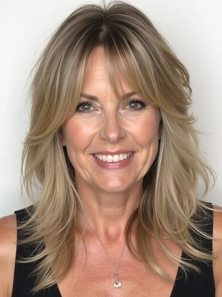 Hairstyles For Thin Fine Hair Over 60: Shaggy Chic