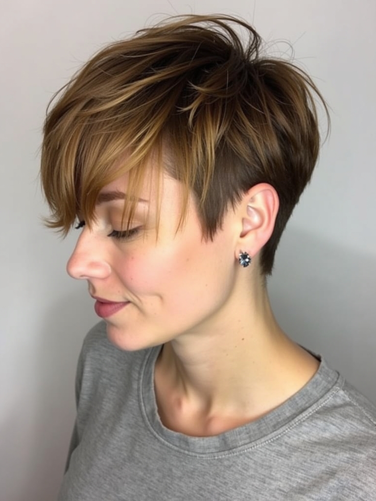 Rose Gold Honey Brown Balayage