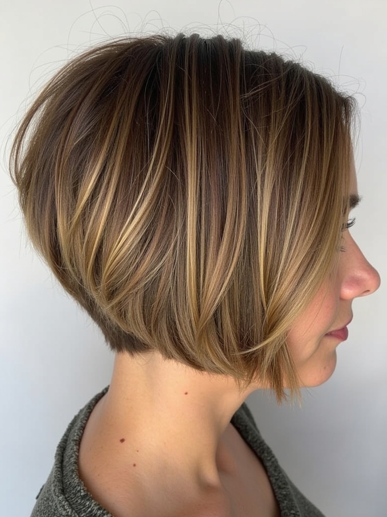Honey Brown Balayage with Root Smudge