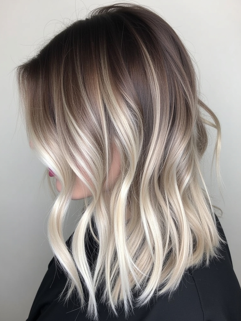 Cool Tone Brown Hair with Icy Dimension