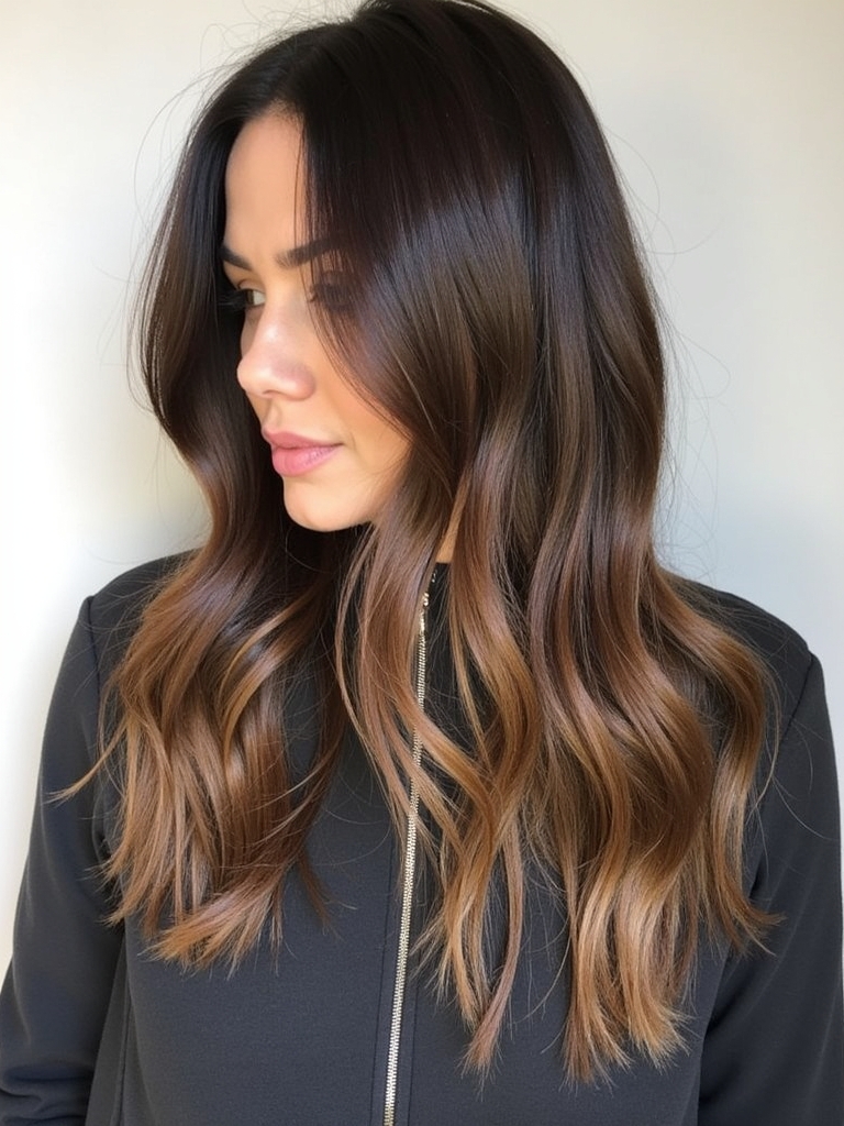 Caramel Balayage Braided Beauty