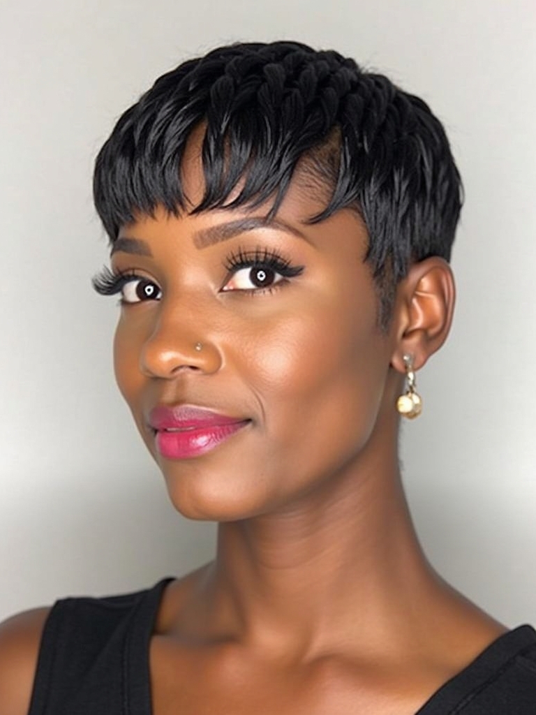 51 Stunning Short Haircuts for Black Women: Faux Hawk