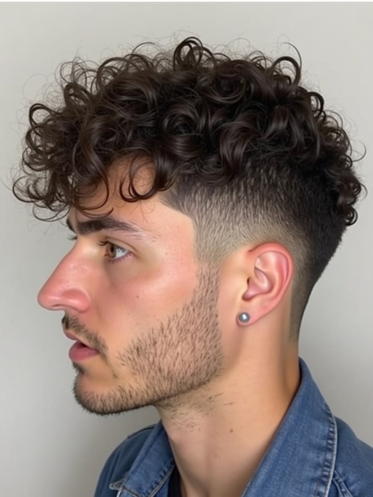 Men's Short Curly Hairstyles: Buzz Cut for Curly Hair