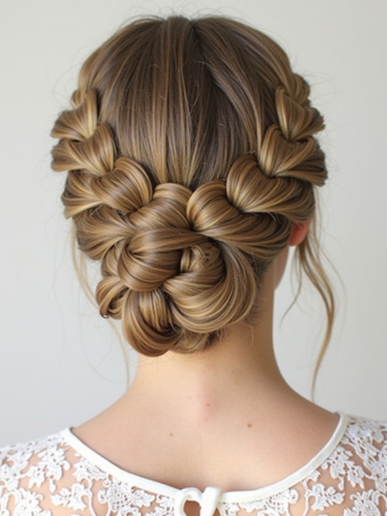 Braids Hair Styles Updo: Boho Braid Updo
