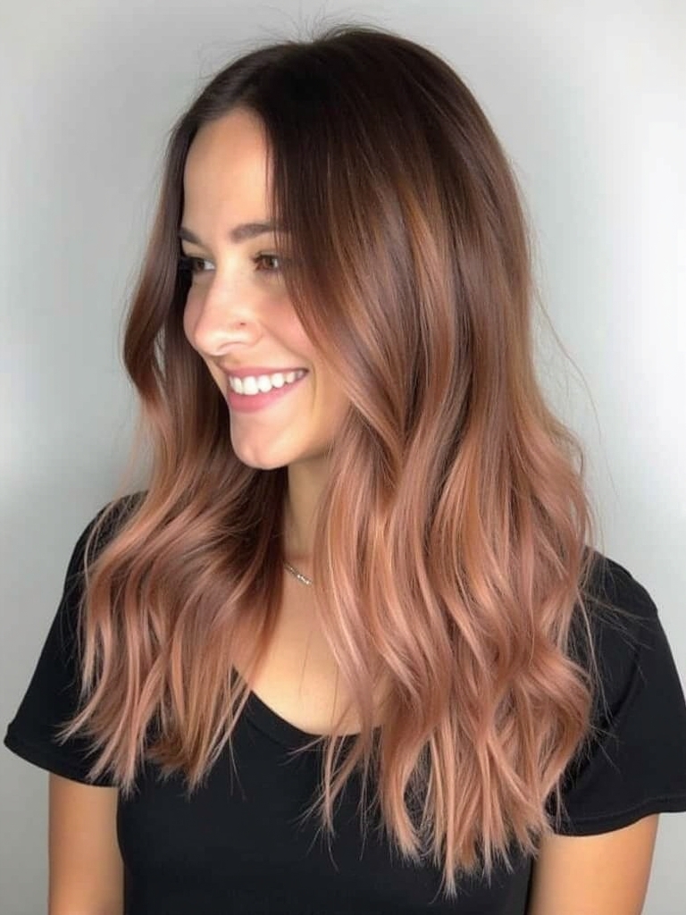 Caramel Ribbon Honey Brown Balayage