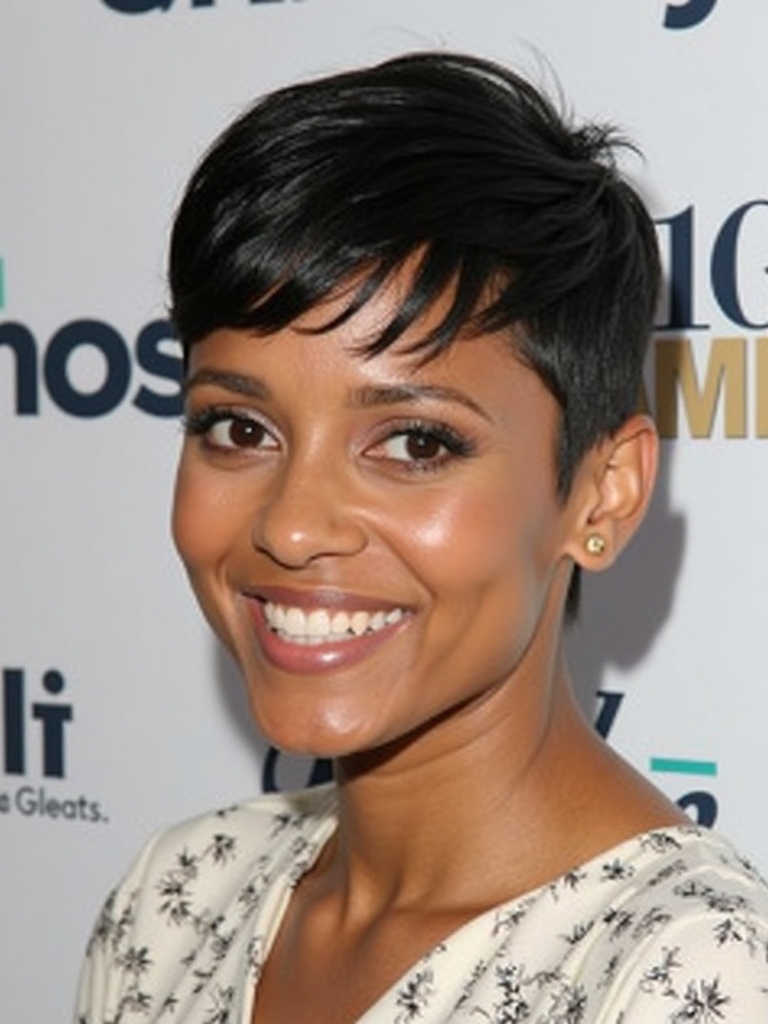 Short Pixie Haircuts Black Women: The Choppy Layered Pixie