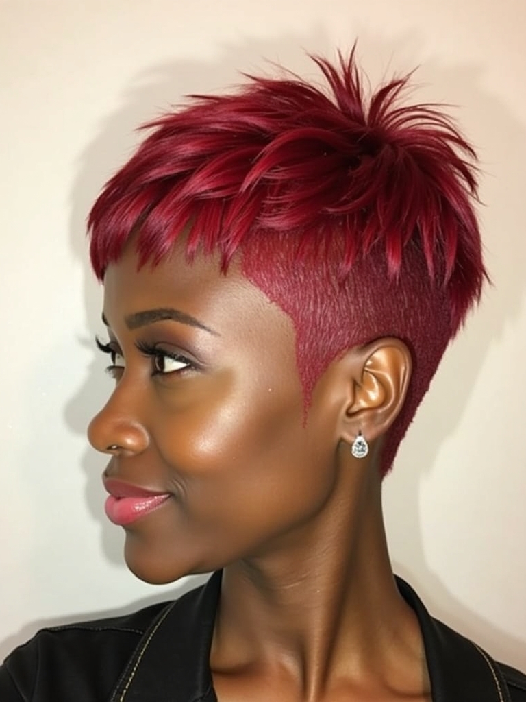 Short Pixie Haircuts Black Women: The Sculpted Pixie
