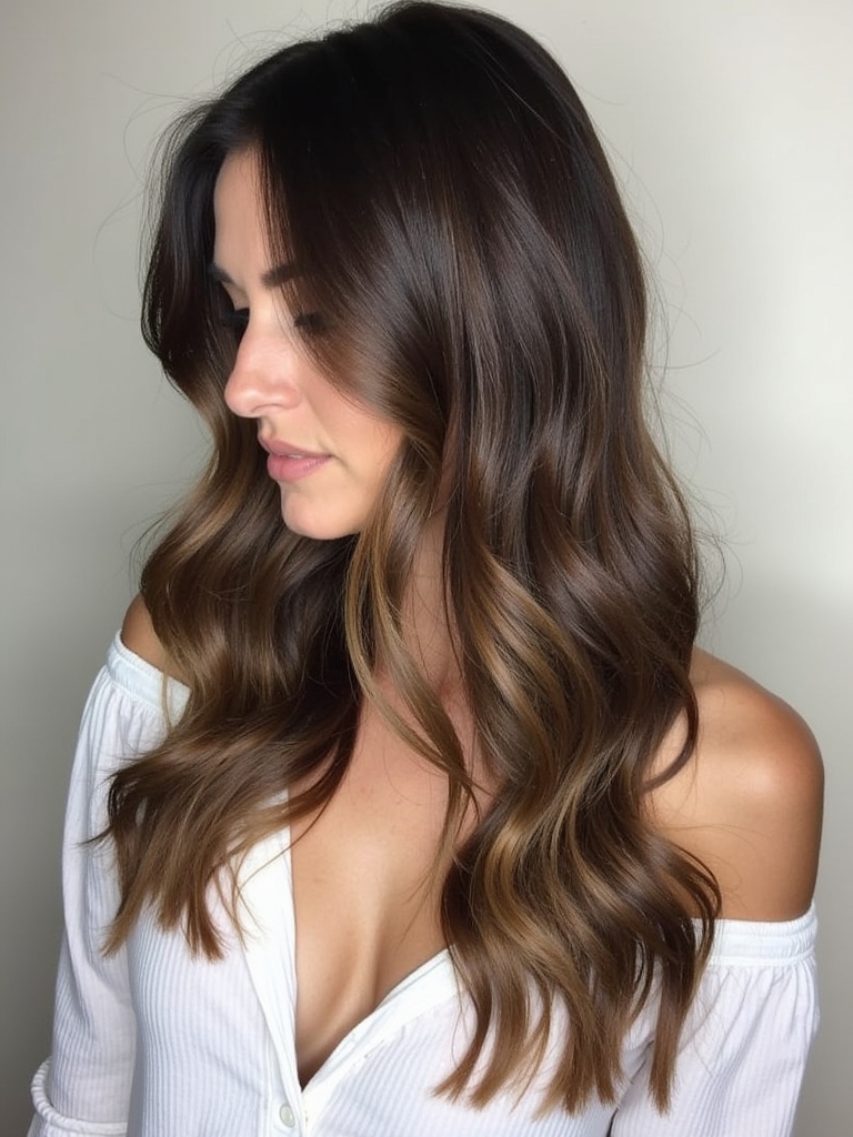 Caramel Balayage Sun-Kissed Waves