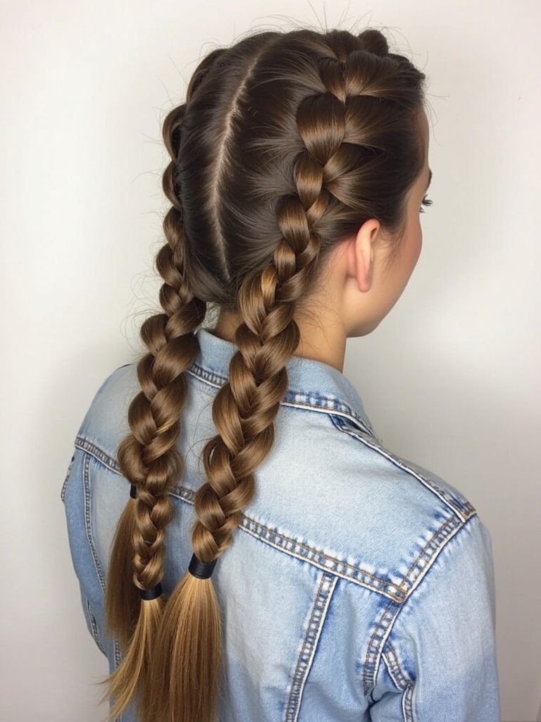 Cute Easy Hairstyles: Twisted Half-Up Style