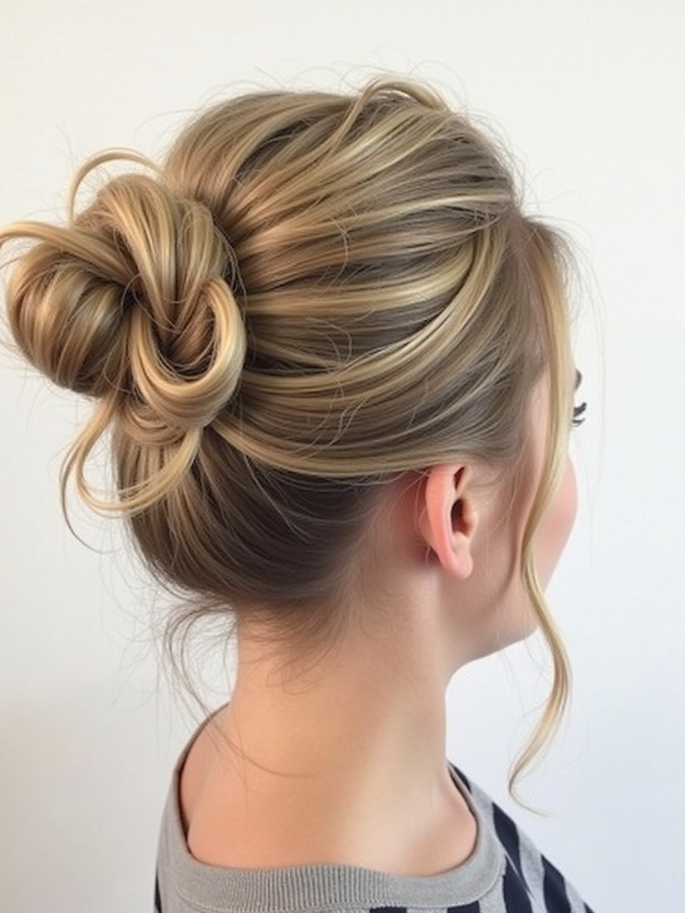 Cute Easy Hairstyles: High Ponytail with Wrapped Base