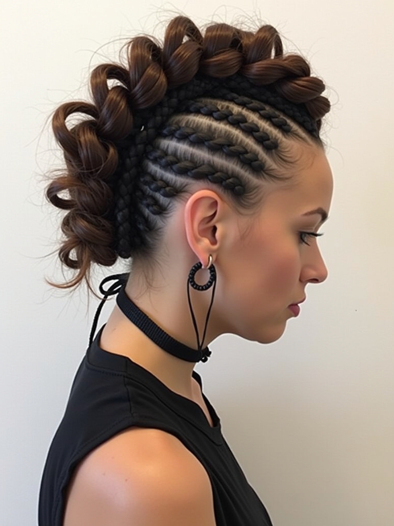 Braids Hair Styles Updo: Crochet Braid Updo