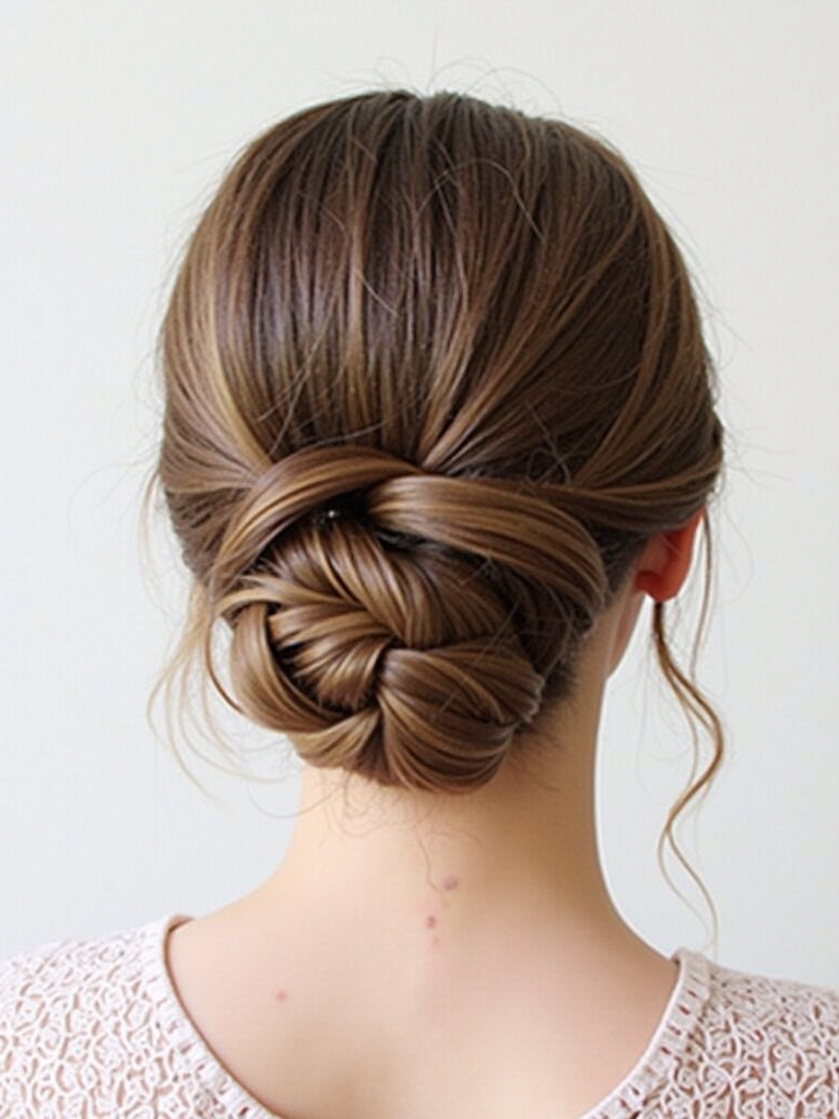 Braids Hair Styles Updo: Ladder Braid Updo
