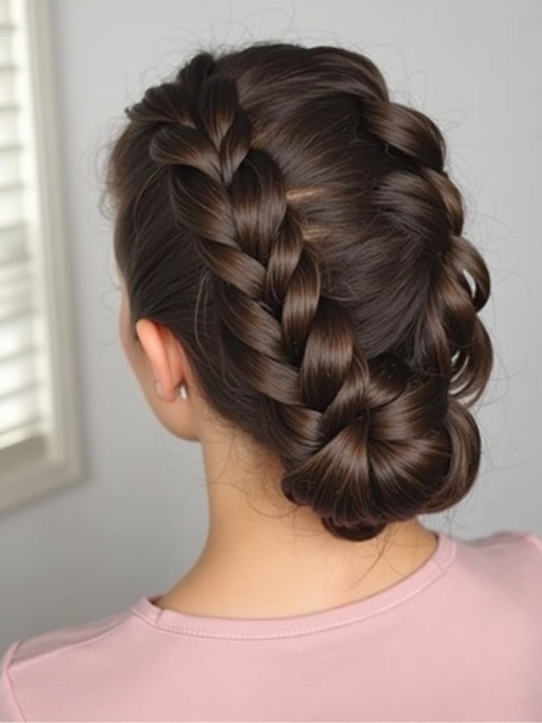 Braids Hair Styles Updo: Braided Faux Hawk