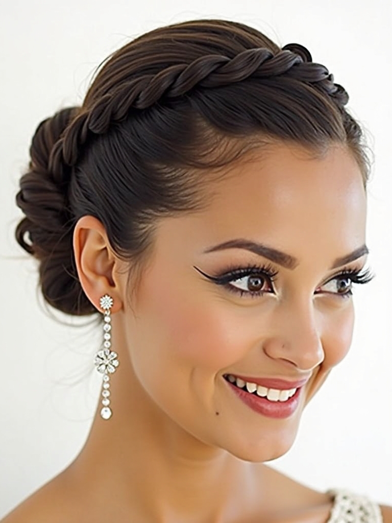 Braids Hair Styles Updo: Braided Top Knot