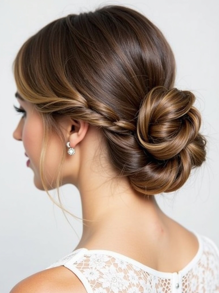 Braids Hair Styles Updo: Fishtail Braid Crown