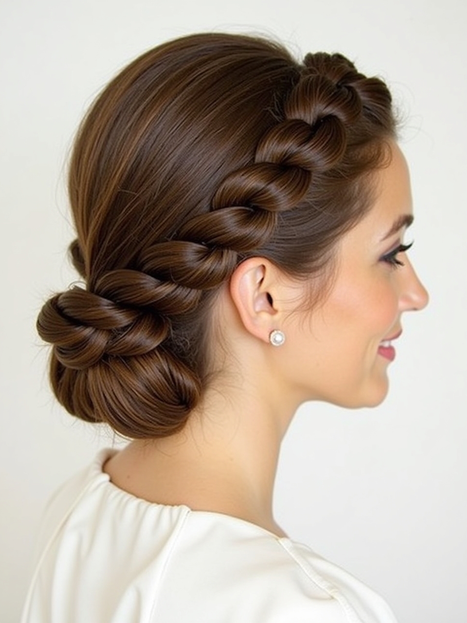 Braids Hair Styles Updo: Double Dutch Braid Updo