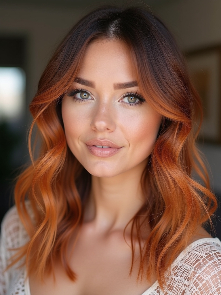 Copper Color Block: 51 Captivating Copper Hair Color Ideas
