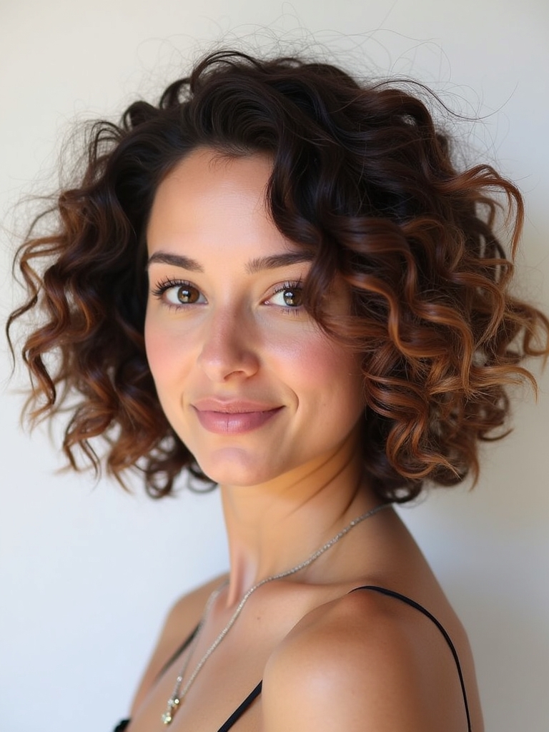 Angled Bob Haircut With Beach Waves
