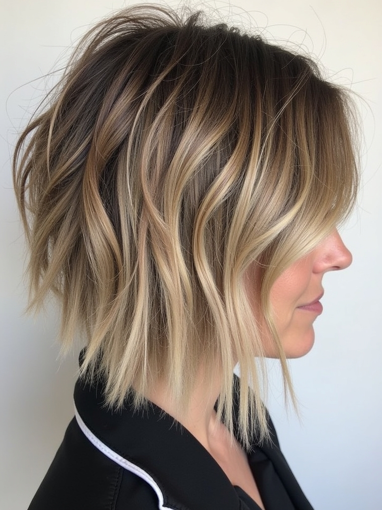 Angled Bob Haircut For Thick Hair