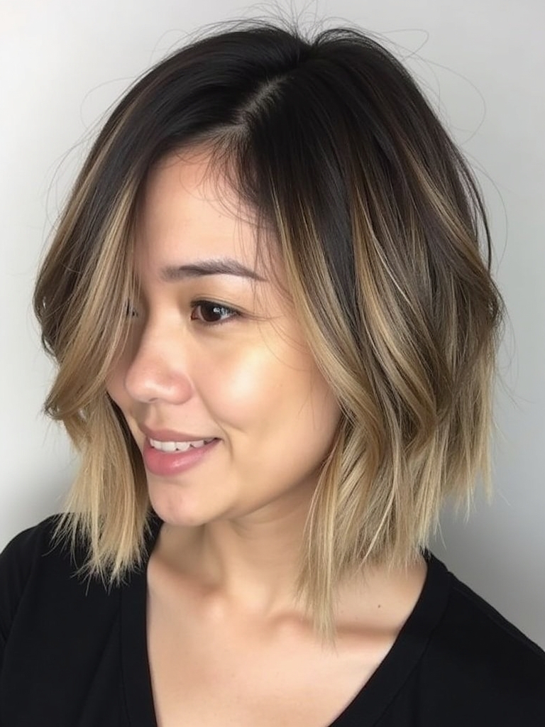 Sleek Angled Bob Haircut