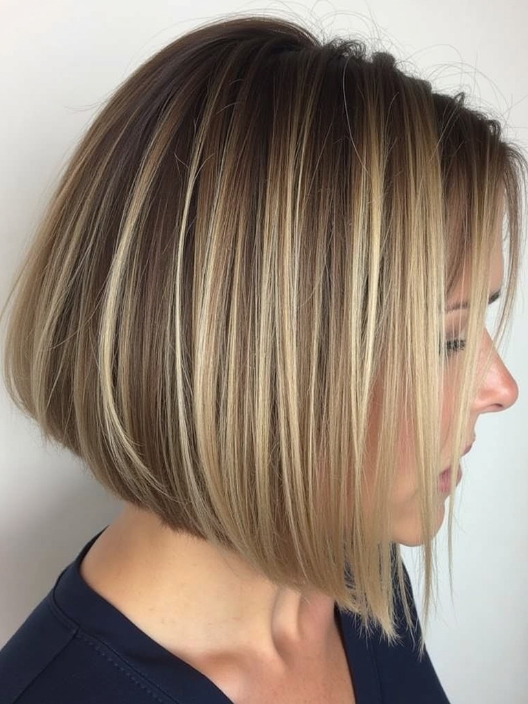 Sharp Angled Bob Haircut With Dramatic Angle