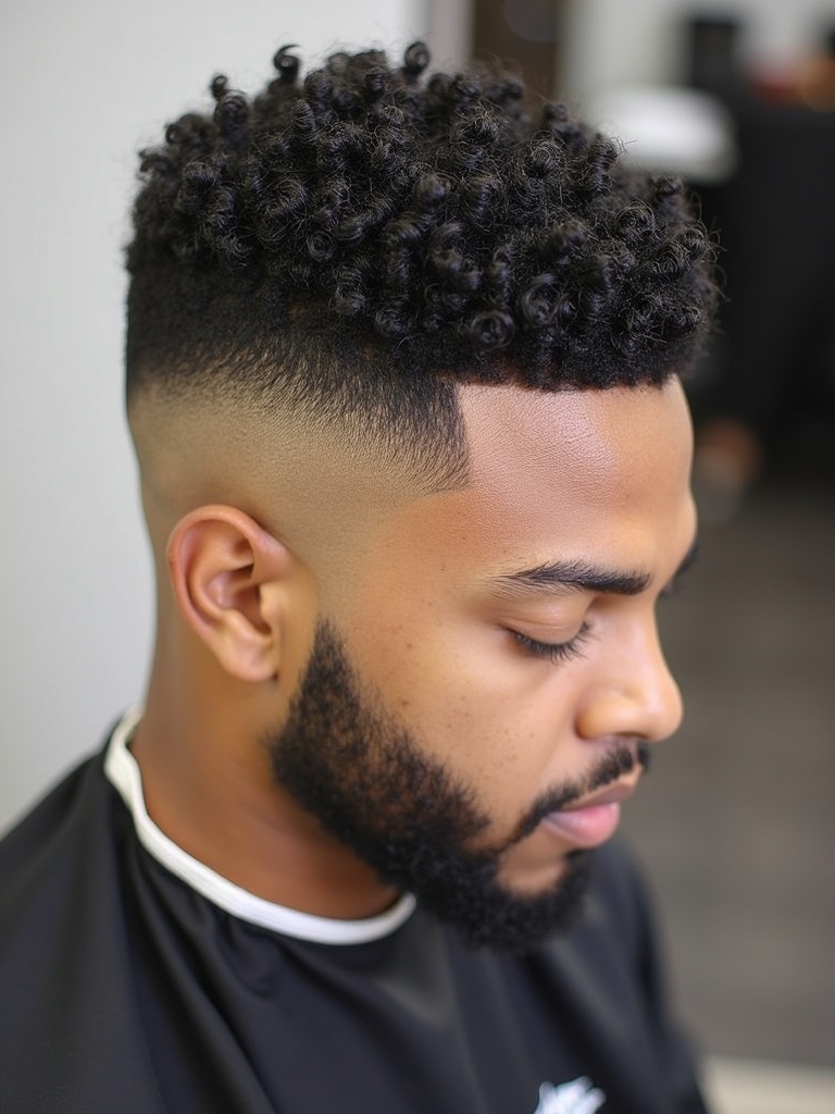 Men's Short Curly Hairstyles: The Classic Crew Cut