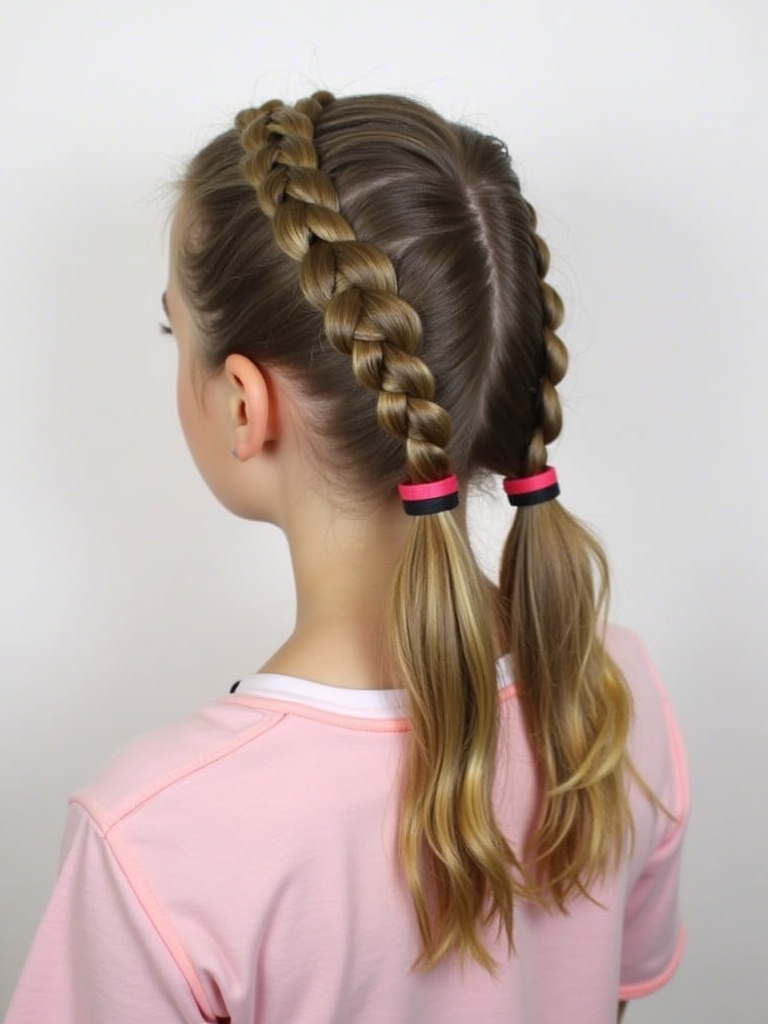 Easy Hairstyles For School: The Low Ponytail with a Braid