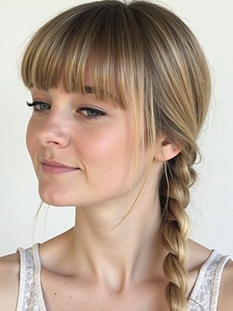 Easy Hairstyles For School: Half-Up Top Knot
