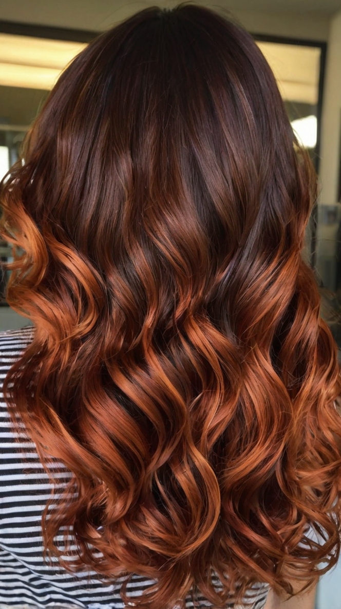 Chocolate Copper Twisted Crown Braid