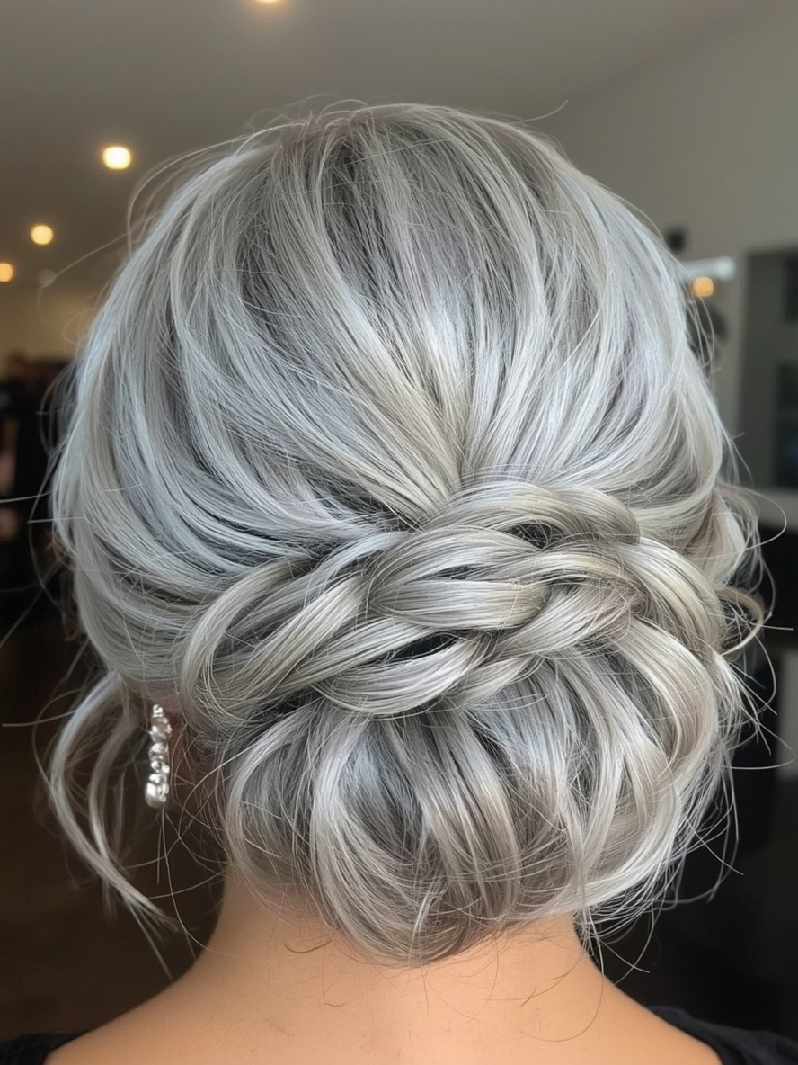 Silver Ringlets on Dark Skin