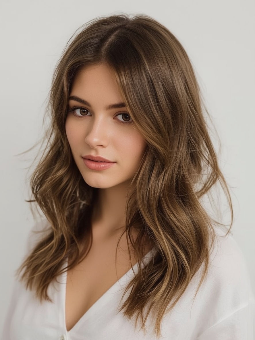 Shoulder Length With Highlights and Lowlights For Thin Fine Hair